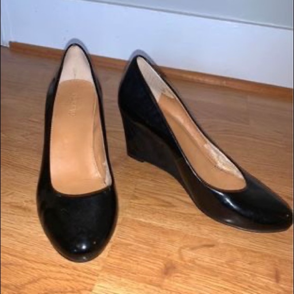 J. Crew Patent Leather Wedges